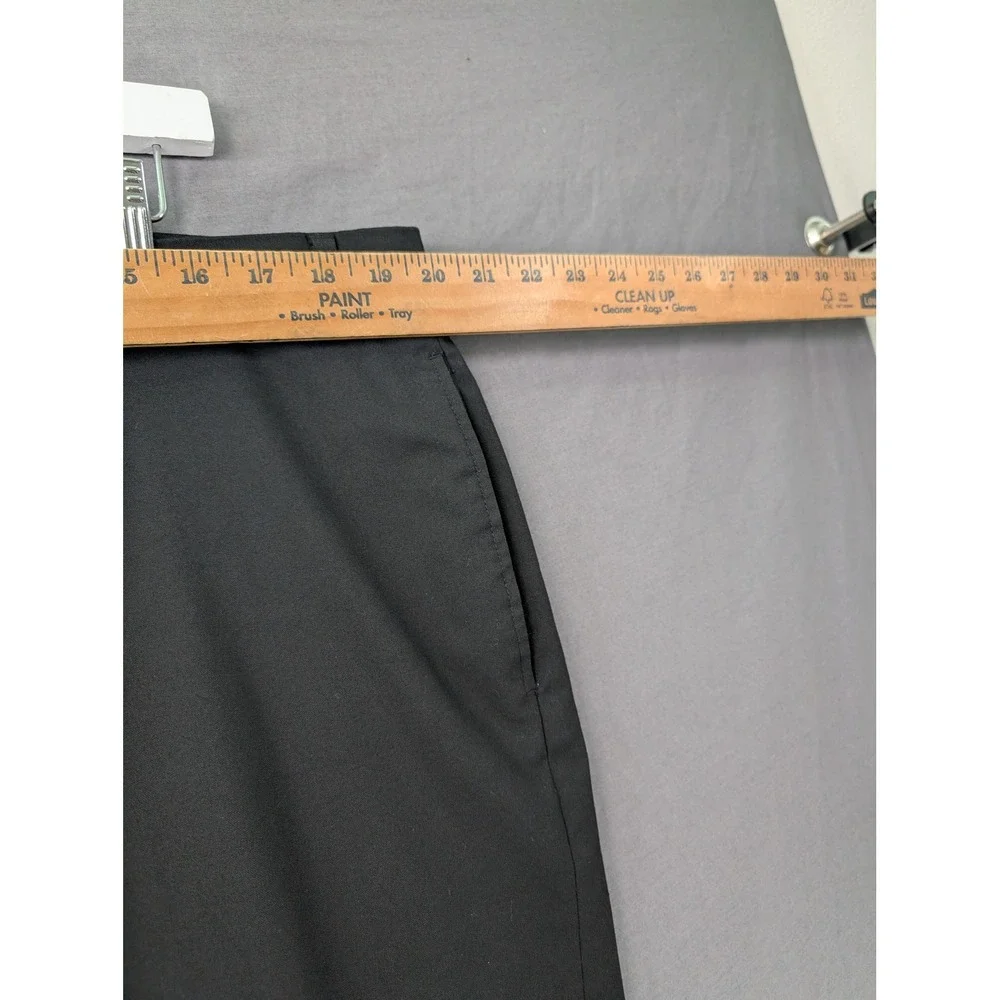 Calvin Klein Mens Dress Pants Black Flat Front Straight Leg‎ 40W x 32L